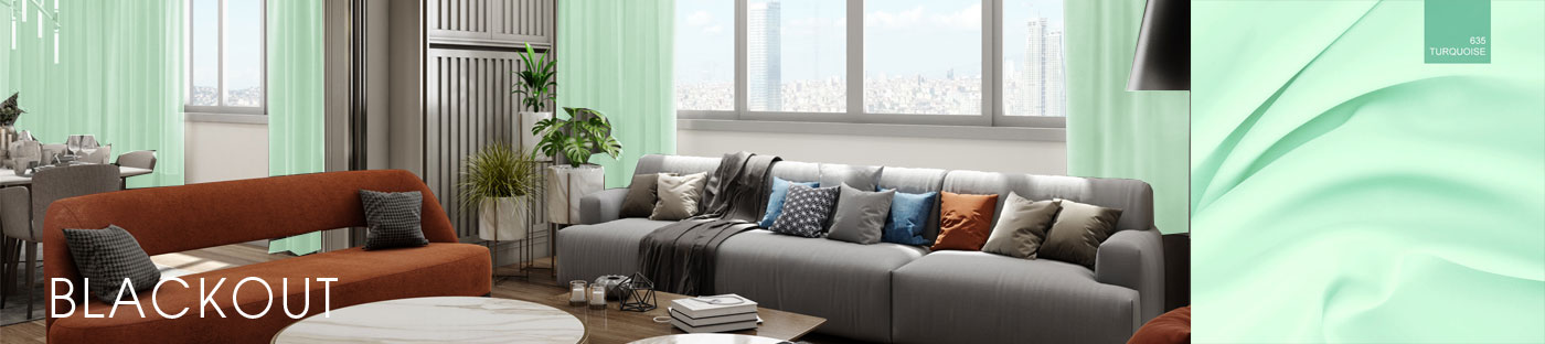 Tkaniny zaciemniające turquoise635